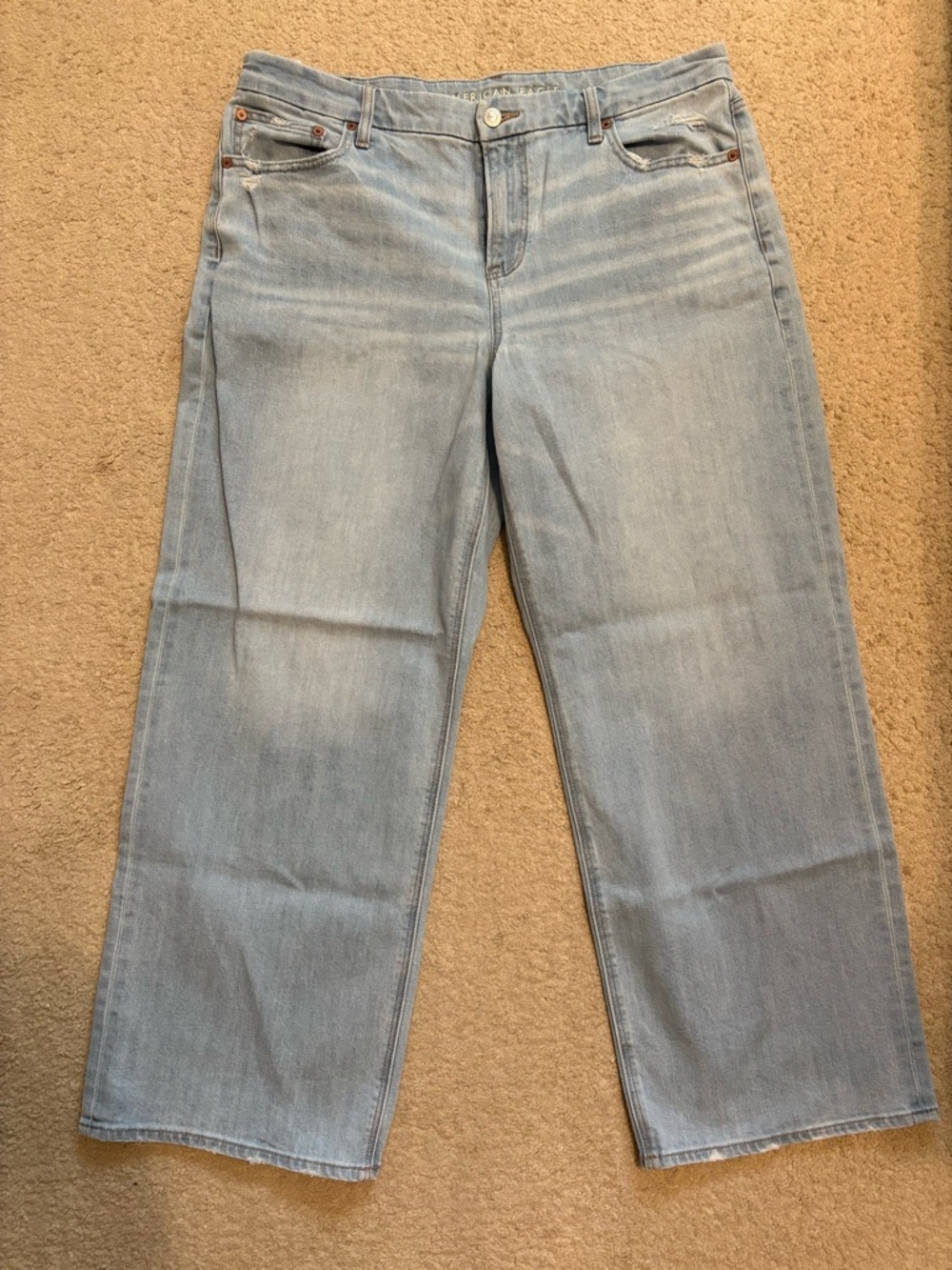 AE Stretch Curvy High-Waisted Stovepipe Jeans
